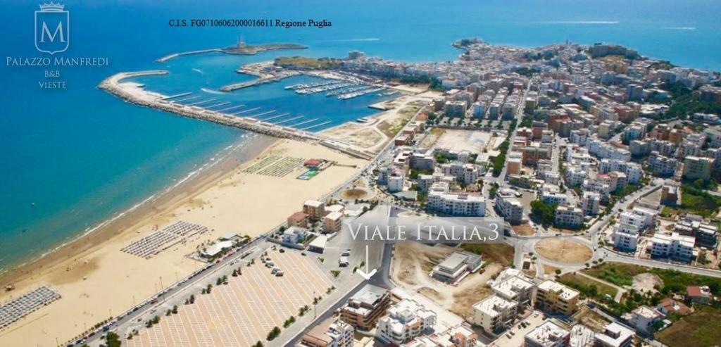 B&B Palazzo Manfredi Vieste, Fronte Mare Con Parcheggio Exteriör bild